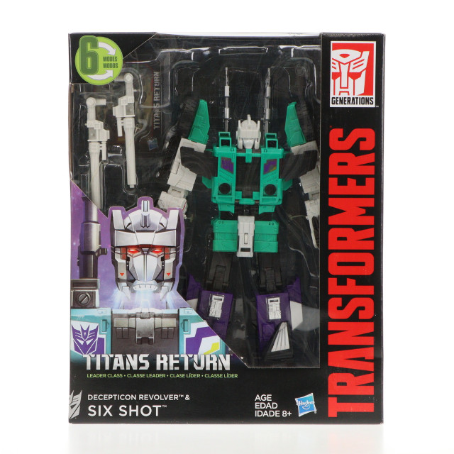 [TOY] トランスフォーマー タイタンズリターン DECEPTICON REVOLVER&SIXSHOT(ディセプティコン リボルバー&シックスショット) TFジェネレーションズ リーダークラス 完成トイ ハズブロ